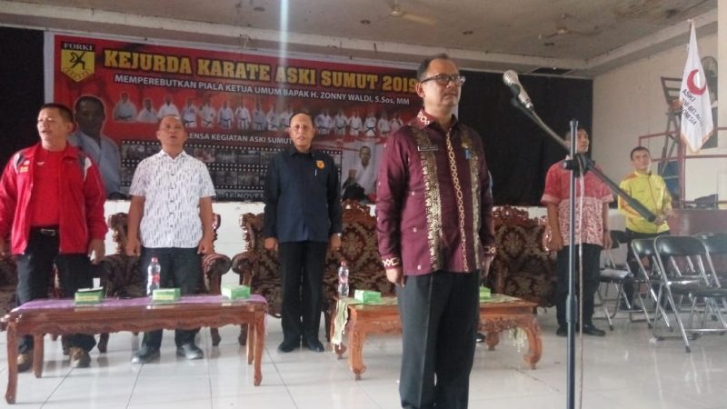 H. Zonny Waldi, Resmi Buka Kejurda Karate ASKI 2019