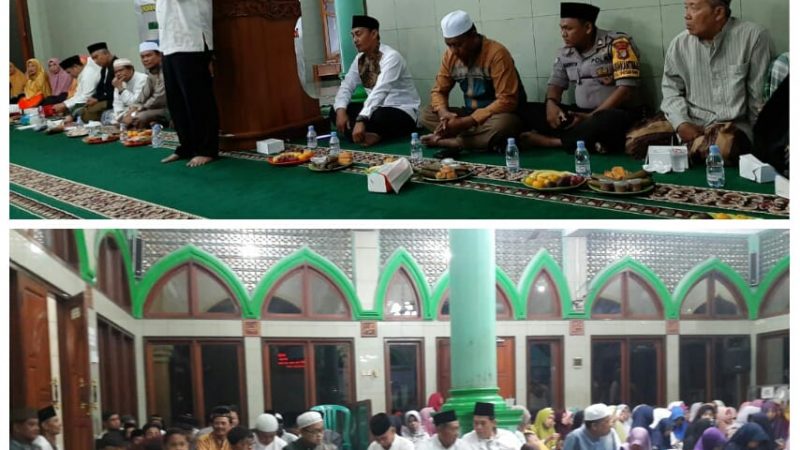 Bhabinkamtibmas Kelurahan Pasar Baru, Polsek Karawaci Menghadiri Kegiatan Maulid Nabi Besar Muhamad SAW 1441 H, di Masjid Baiturrohim