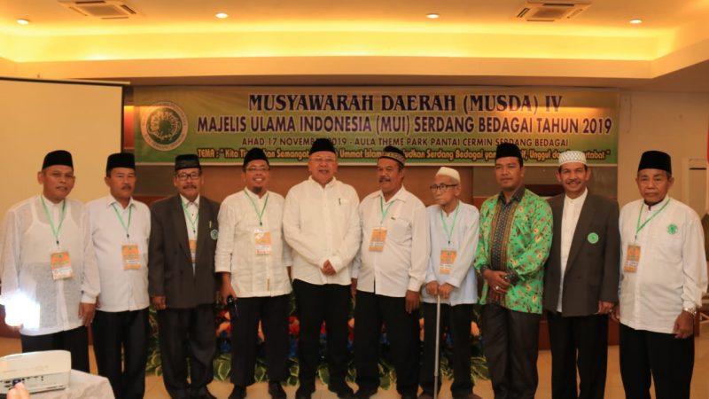 Ir.H.Soekirman Hadiri Musda IV DP MUI Sergai Sekaligus Memilih Pengurus DP MUI Periode 2019-2024