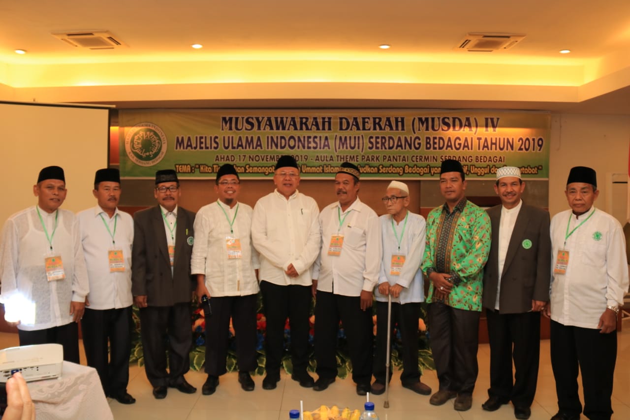 Ir.H.Soekirman Hadiri Musda IV DP MUI Sergai Sekaligus Memilih Pengurus DP MUI Periode 2019-2024