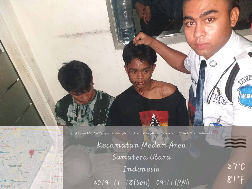 Rampas HP Pria Tua, Gidion dan Imanuel di Amankan Satreskrim Polrestabes Medan