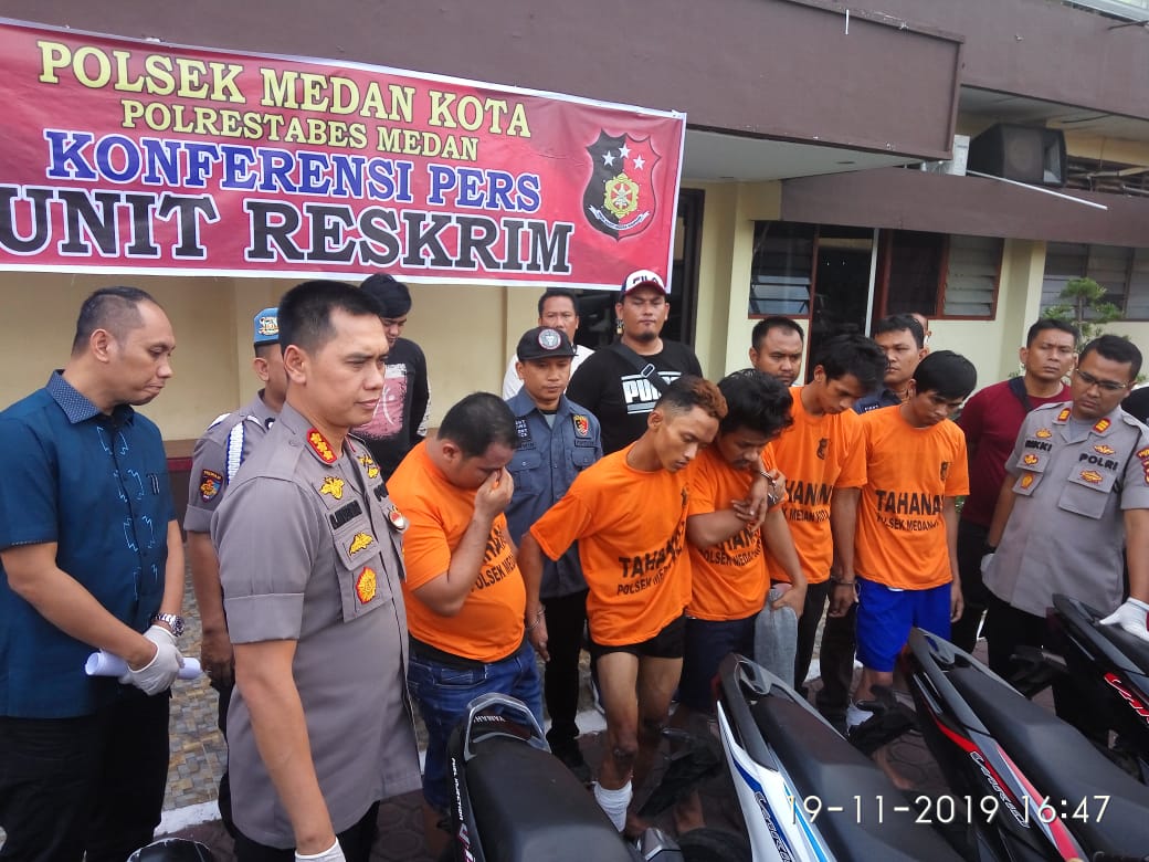 Polsek Medan Kota Tembak 2 dari 5 Pelaku Curas, 3 Lagi DPO