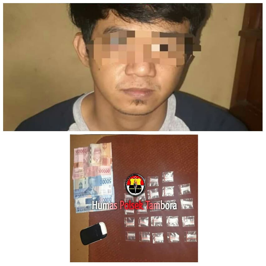 Anggota Subnit Narkoba Polsek Tambora Berhasil Menangkap Seorang Pemuda Pengedar Narkotika Jenis Sabu