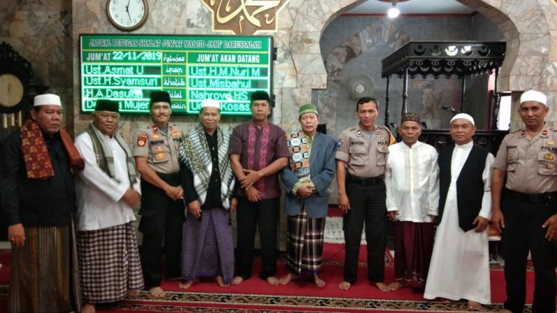 Kapolsek Batu Ceper dan Jajaran Ibadah Shalat Jumat