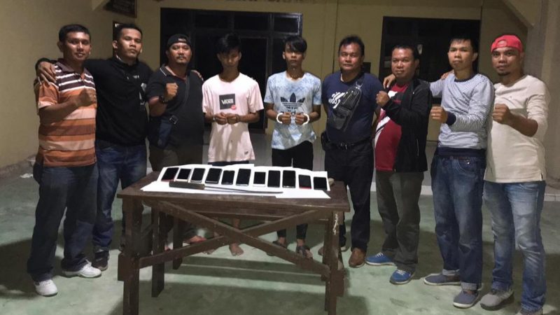 Curi 12 HP di Asrama Katolik Santa Anna, 2 Begundal di Ringkus Satreskrim Polres Tanjung Balai
