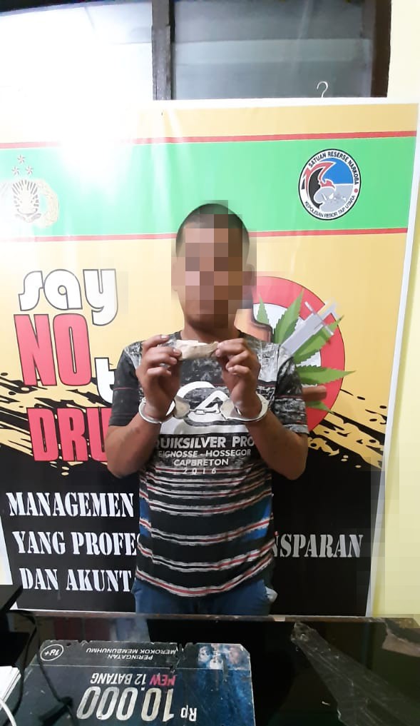 Polres Taput Berhasil Tangkap Tersangka  Narkotika Jenis Ganja Di Desa Sitompul