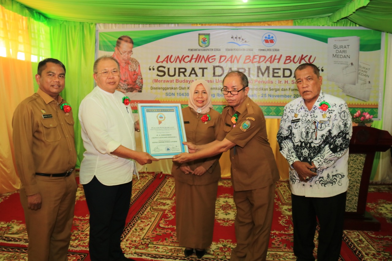 Bupati Sergai Launching Dan Bedah Buku Berjudul “Surat dari Medan”
