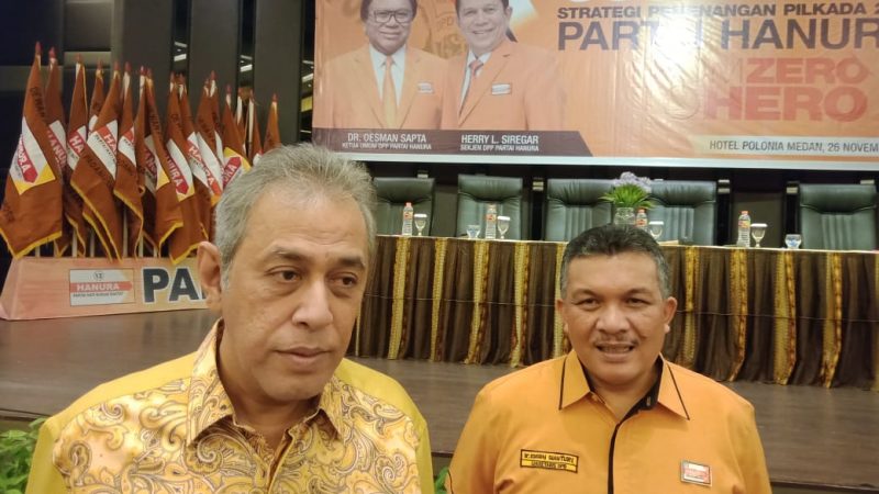 Partai HANURA Sepakat Dukung Bobby Nasution Sebagai Calon Walikota Medan