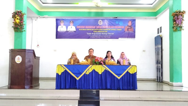 Dinas Perpustakaan Tapteng gelar Bimtek Terkait Pengelolaan Kearsipan Tahun 2019
