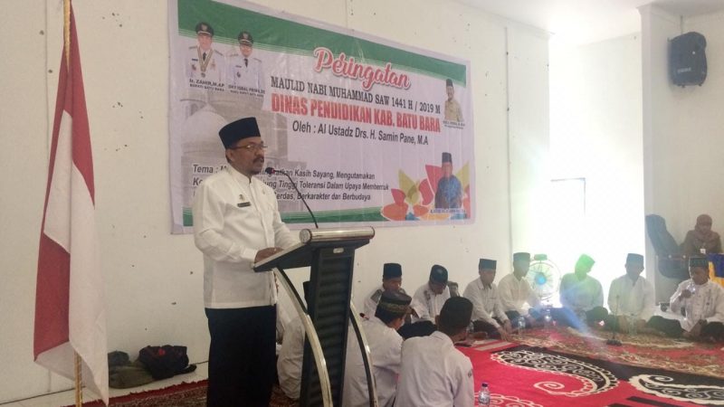 Disdik Batu Bara Gelar Peringatan Maulid Nabi Muhammad SAW 1441 H/2019 M