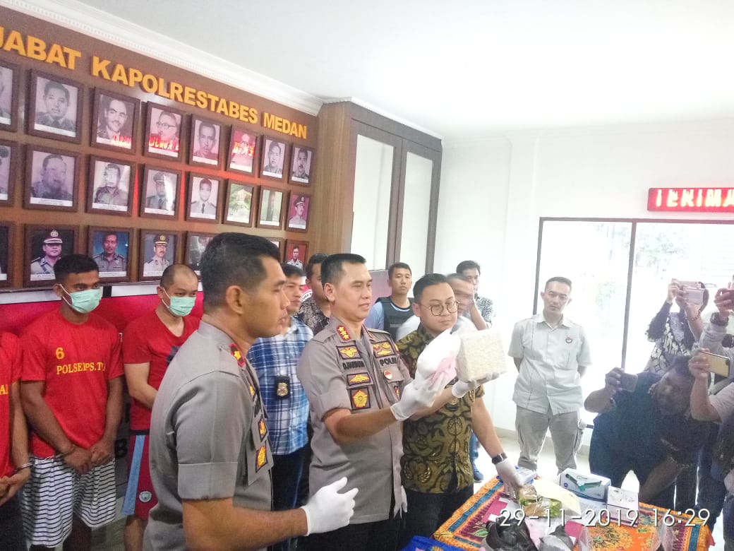 Sering Lolos Dari Sinar X-Ray Bandara, Sabu Berlapis Sereal di Ungkap Satres Narkoba Polrestabes Medan dan Polsek Percut Sei Tuan