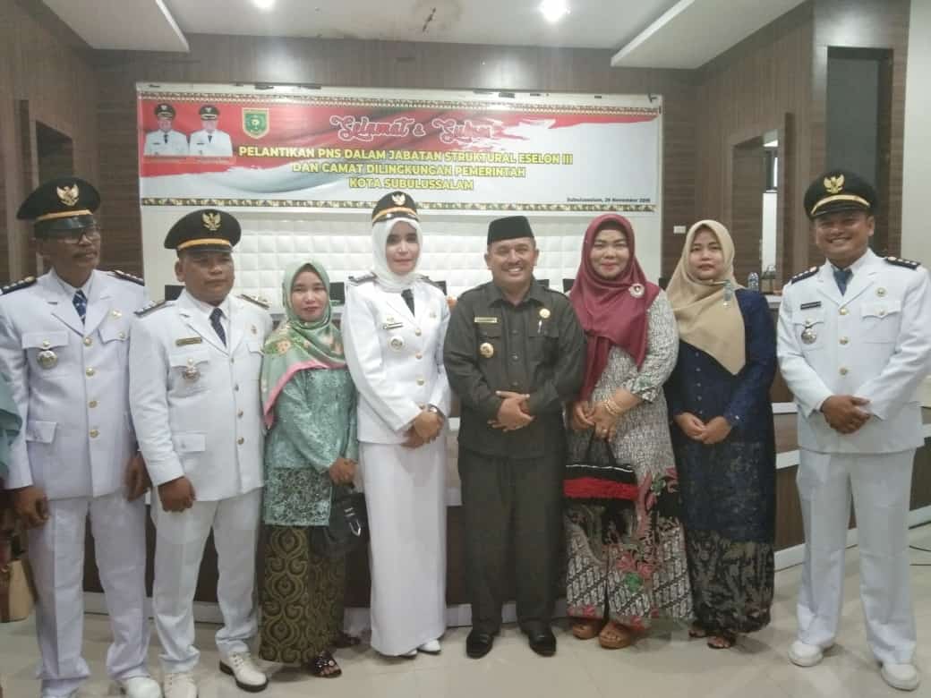 Ini Nama Camat Baru Yang Di Lantik, Walikota Subulussalam