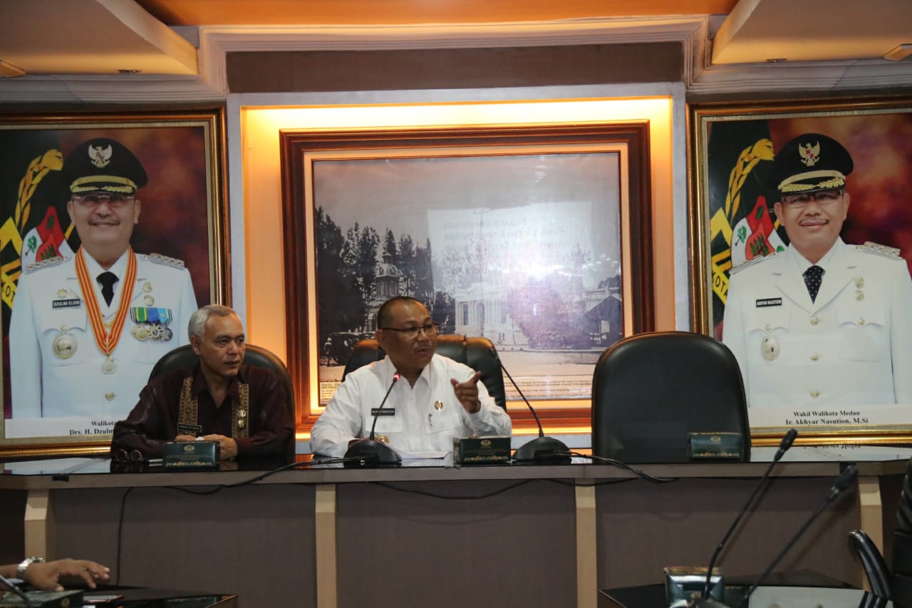Pemko Medan Gelar Rapat Bahas Konektivitas Drainase yang Berhubungan Dengan Jalan & Lintasan KA