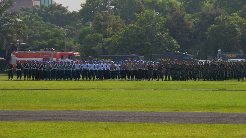 JELANG NATAL DAN TAHUN BARU DANLANUD MULJONO HADIRI APEL GELAR PASUKAN
