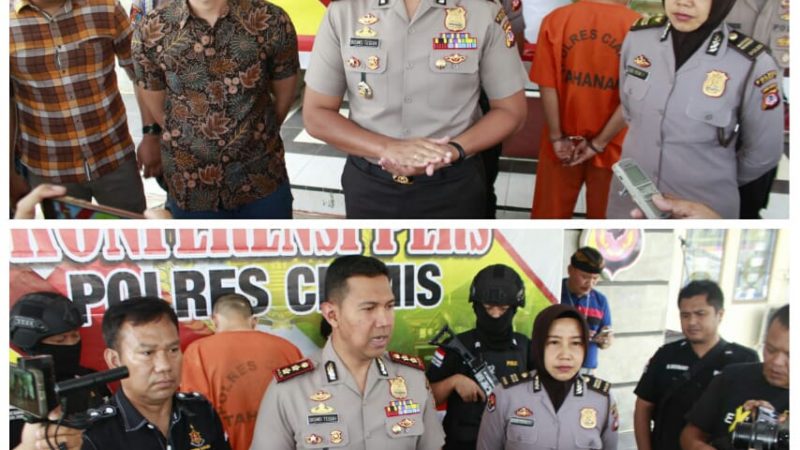Kapolres Ciamis Konfrensi Pers Terkait Kasus Tindakan Kejahatan