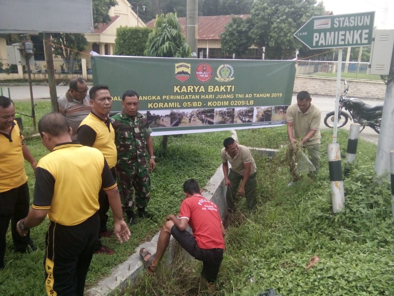 Sambut Hari Juang TNI AD, Kodim 0209/LB Laksanakan Karya Bhakti