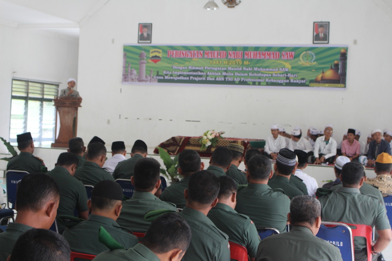 Senandung Sholawat Nabi Menggema Di Kodim 0209/LB