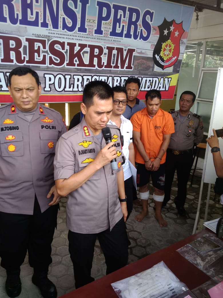 Kejar Pelaku Pembunuhan Hingga ke Paluta, Polisi Tembak Samsir Halomoan Harahap
