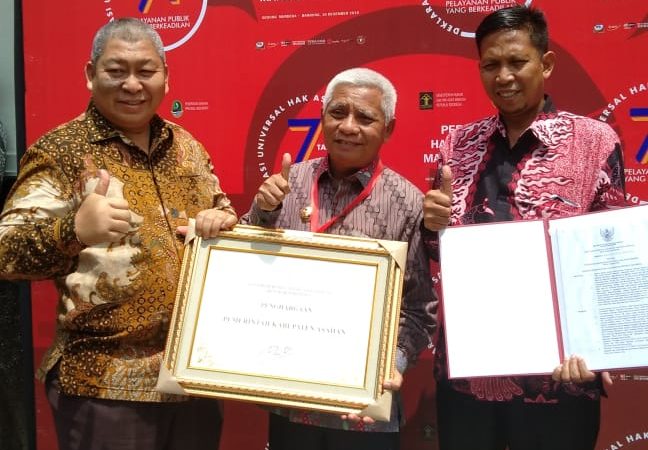 Lagi, Asahan Raih Predikat ” Kabupaten Peduli HAM “