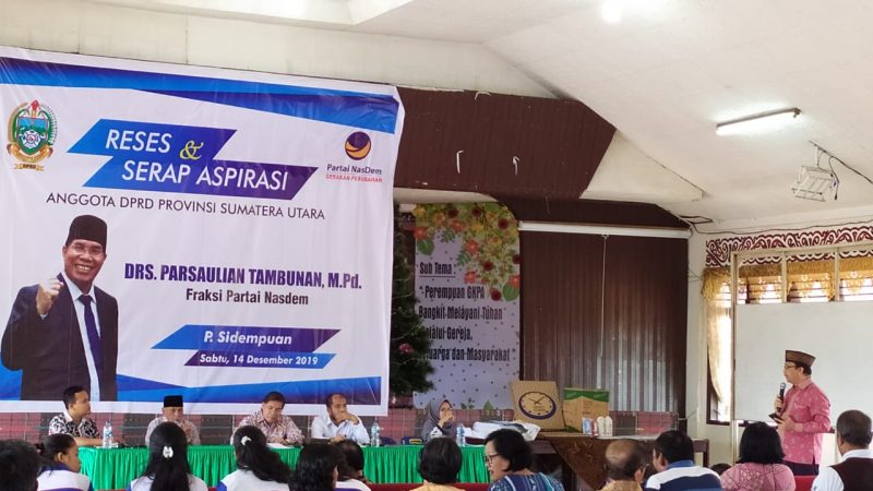 Reses Parsaulian Tambunan di Kota Padangsidimpuan,Masyarakat Masih Mengeluh Pelayanan Pemerintah