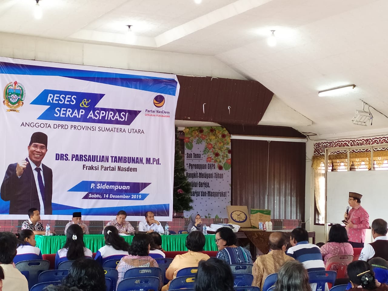 Reses Parsaulian Tambunan di Kota Padangsidimpuan,Masyarakat Masih Mengeluh Pelayanan Pemerintah