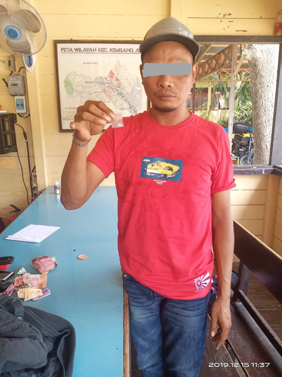 Polsek Kembang Janggut Amankan Seorang Pria Penjual Narkotika Jenis Shabu