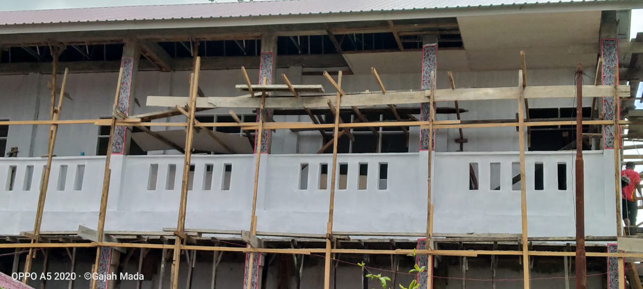 Pembangunan RKB di SMPN 2 Pangururan Sedang Tahap Pengerjaan