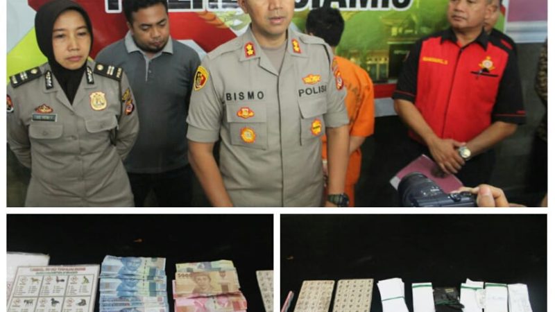 Polres Ciamis Berhasil Bekuk 1 Pelaku Penjudi Togel Sidney