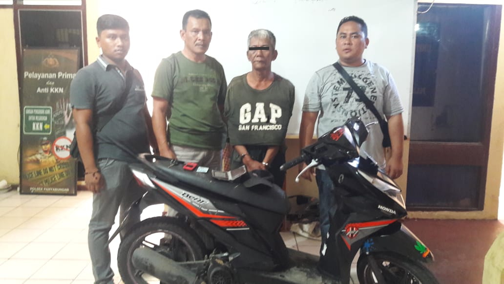 Usai Maling Motor “Juarto” Nginap Di Hotel Prodeo Polsek Panyabungan