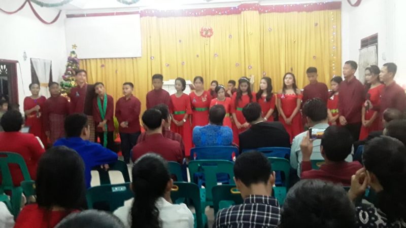 Perayaan Natal Muda/I Sidang Jemaat GPDI Cinta Maju Penuh Suka Cita Dan Damai