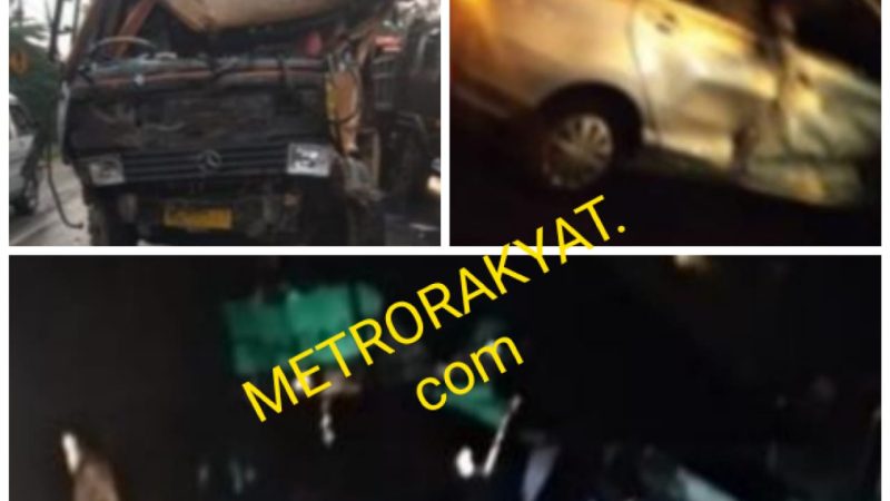 Brak..!!! Tiga Kendaraan Tabrakan Beruntun di Jalinsum Medan-Tebingtinggi Kecamatan Perbaungan