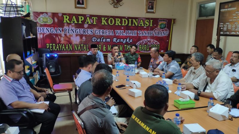 Polsek Metro Tanah Abang Rakor Dengan Pengurus Gereja