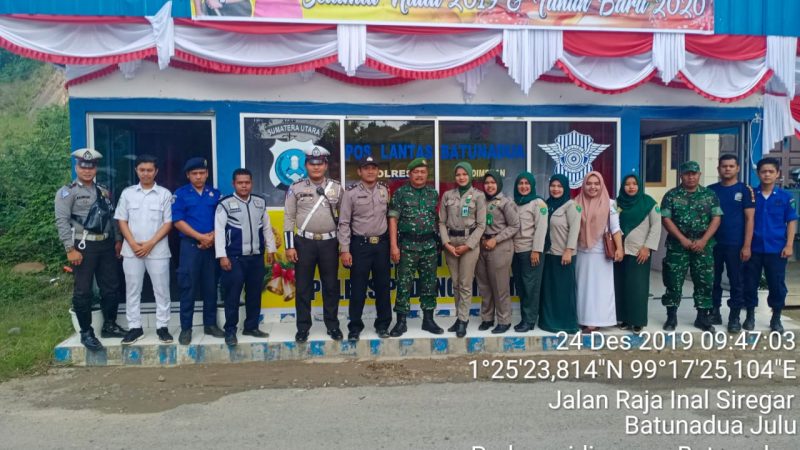 Babinsa Koramil 02/Kota Padangsidimpuan Melaksanakan Pengamanan Jelang Natal Dan Tahun Baru