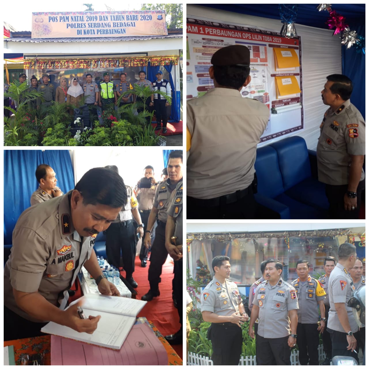 Kapolres Sergai Terima Kunjungan Tim Supervisi Asops Mabes Polri di PosPam 1 Perbaungan