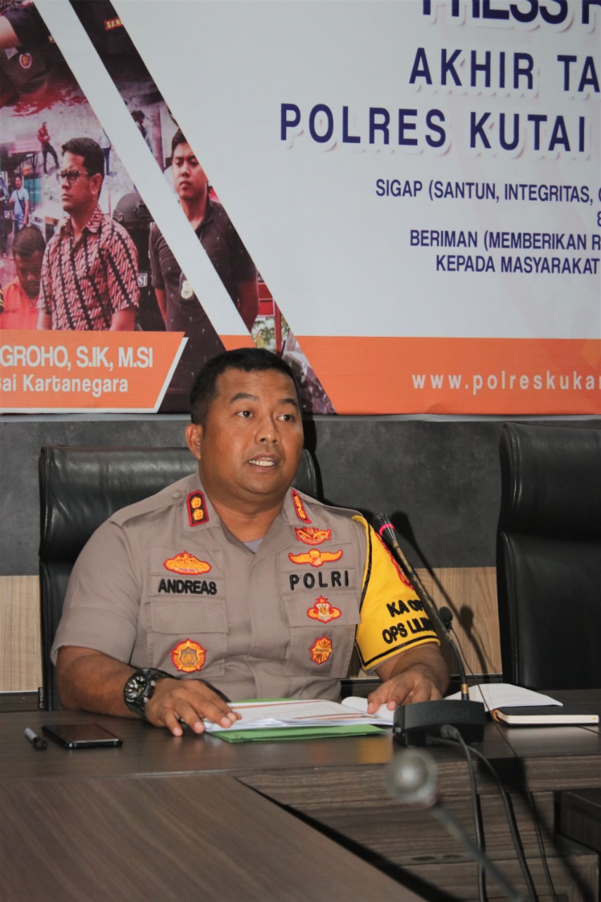 Sebanyak 486 dari 494 Kasus Tahun 2019 Diselesaikan Polsek Kukar