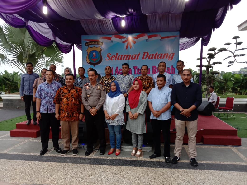 Kapolsek Delitua Silaturahmi Dengan Forkompimcam  3 Kecamatan