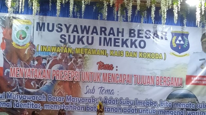 Diduga Arahan Dari Bupati Sorsel, Penyelenggaraan Mubes di Kota Sorong, di Batalkan Oleh Masyarakat IMEKKO