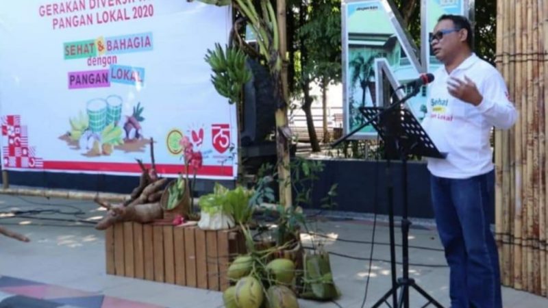 Sekprov Maluku Utara Menghadiri Kegiatan Gerakan Diversifikasi Pangan Lokal 2020