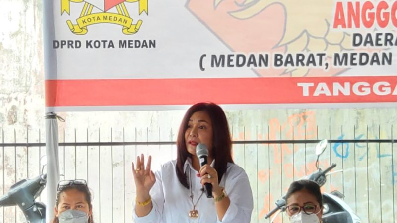 Jemput Aspirasi Masyarakat Kecamatan Medan Helvetia, Dame Duma Hutagalung Laksanakan Reses II Sidang II Tahun 2021 di Dua Lokasi