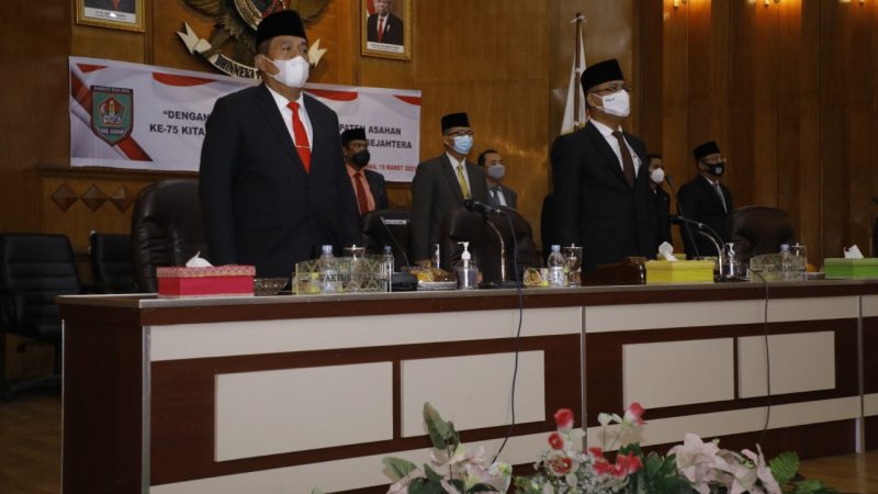 DPRD Gelar Rapat Paripurna Peringatan Hari Jadi Kabupaten Asahan ke-75