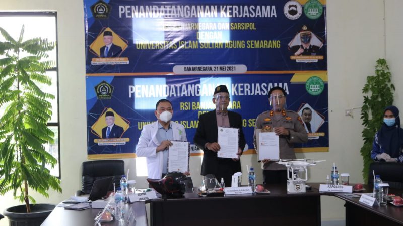 Polres Banjarnegara Tanda Tangani Kerjasama dengan Universitas Islam Sultan Agung (Unissula) Semarang
