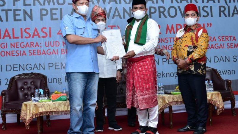 39 Hari Menjabat, Bupati H.Zukri Yakinkan Ketua MPR RI Support Pembangunan Pelalawan