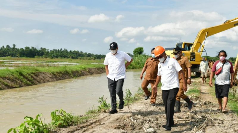 Zahir Tinjau Sungai dan Lahan Pertanian Terdampak Banjir di Desa Sei Bejangkar