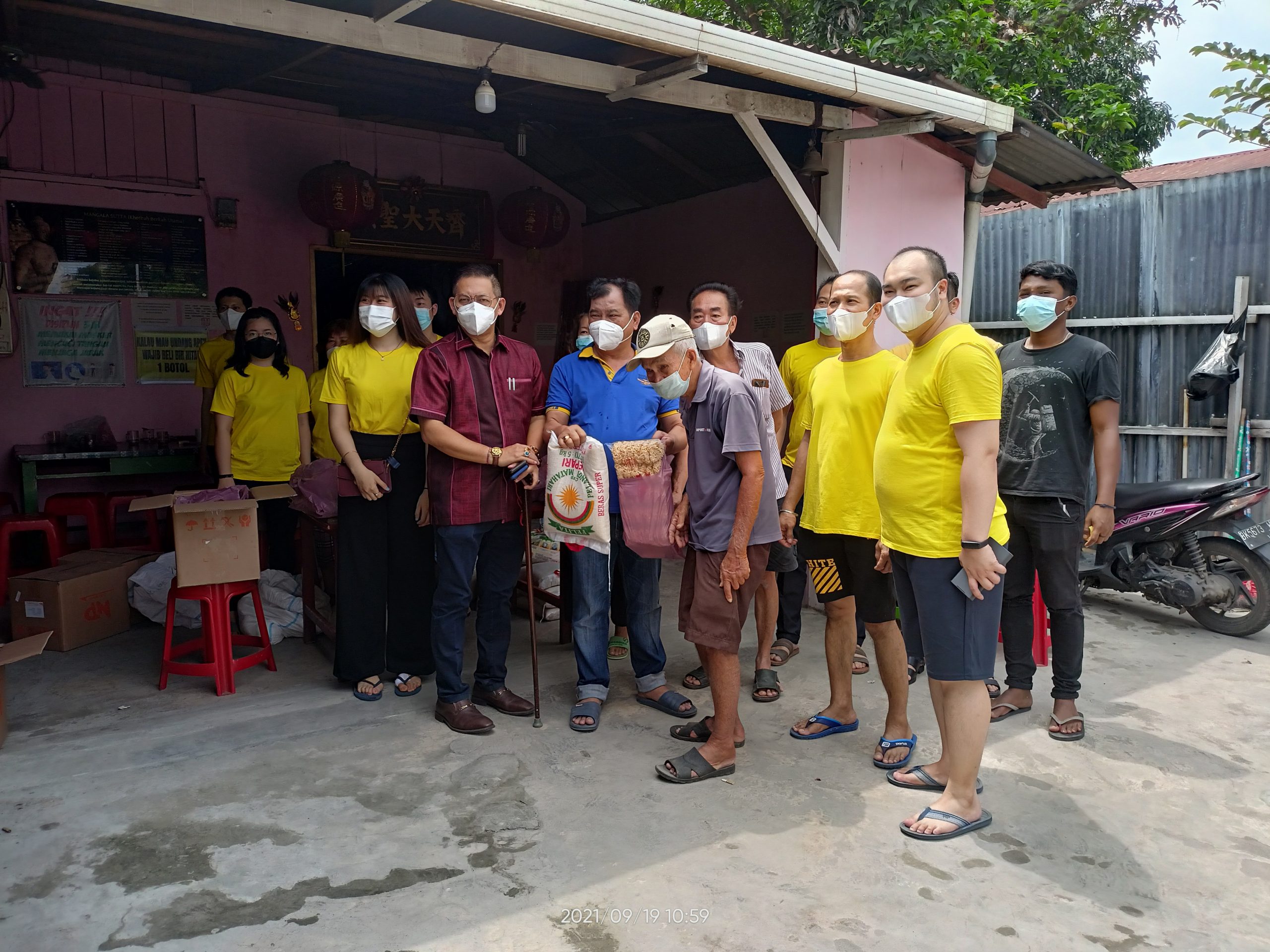 Vihara Thai Seng Hutco, Kembali Bagikan 268 Paket Sembako Kepada Masyarakat Terdampak Covid-19