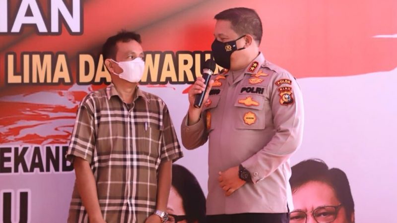 Penyaluran Bantuan Tunai Pedagang Kaki Lima Dan Warung (BTPKLW) Di Mako Polresta Pekanbaru, Salurkan Dana 2,6 M Bagi 2.233 Penerima