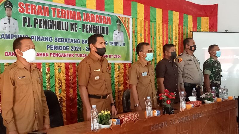 Babinsa Koramil 04/Perawang Hadiri Sertijab Penghulu Pinang Sebatang Barat