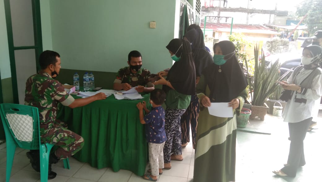 Koramil 04/Perawang Membuka Gerai Vaksinasi