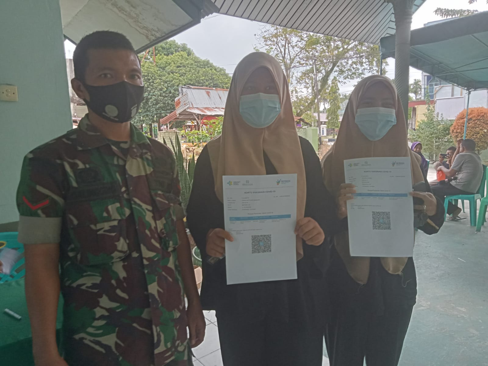 Masyarakat Antusias Ikut Vaksin Di Koramil 04/Perawang