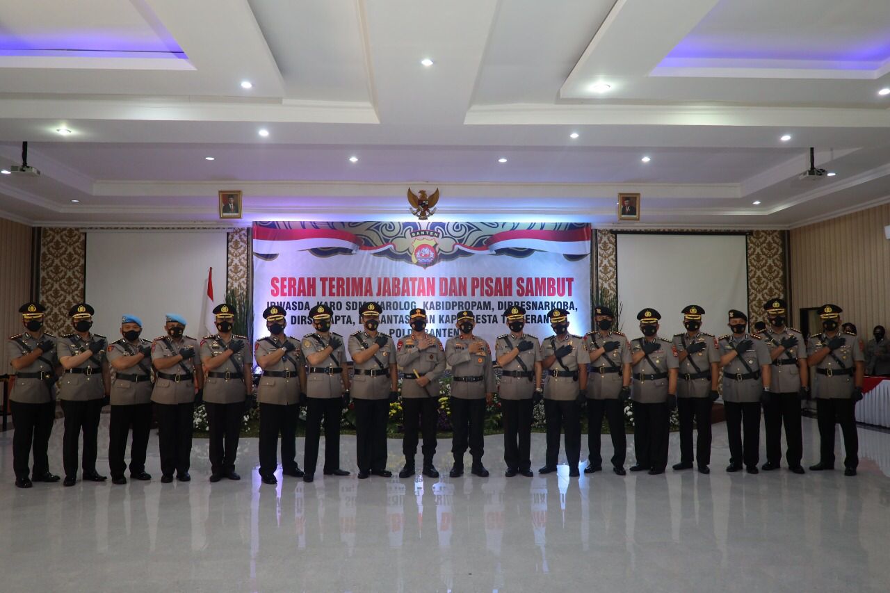 Kapolda Banten Irjen Pol Dr. Rudy Heriyanto Memimpin Setijab 7 PJU dan Kapolresta Tangerang.