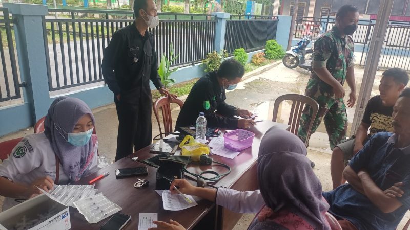 Bhanbinsa Sanga Desa Menghimbau Sekaligus ajak Masyarakat Ikut di Vaksinasi